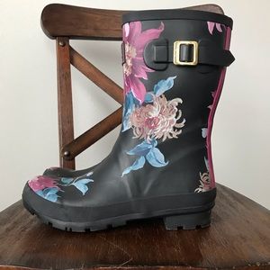 Joules Flower Rain Boots